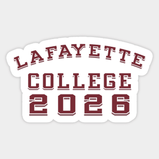 Lafayette College Class of 2026 Sticker